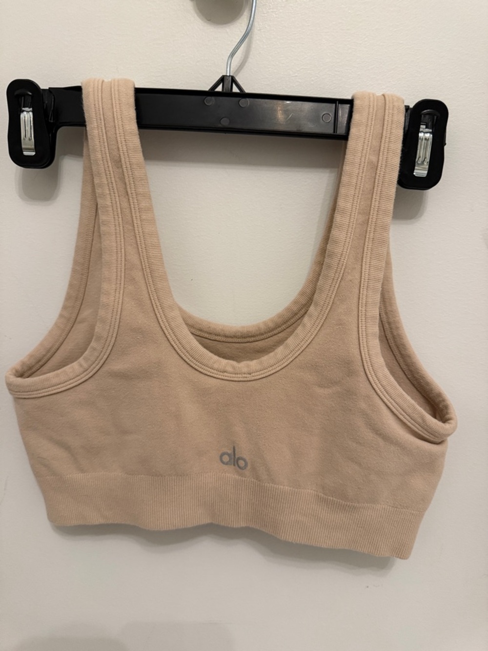Alo Yoga Women’s Seamless Rib Crop Bralette - Beige
